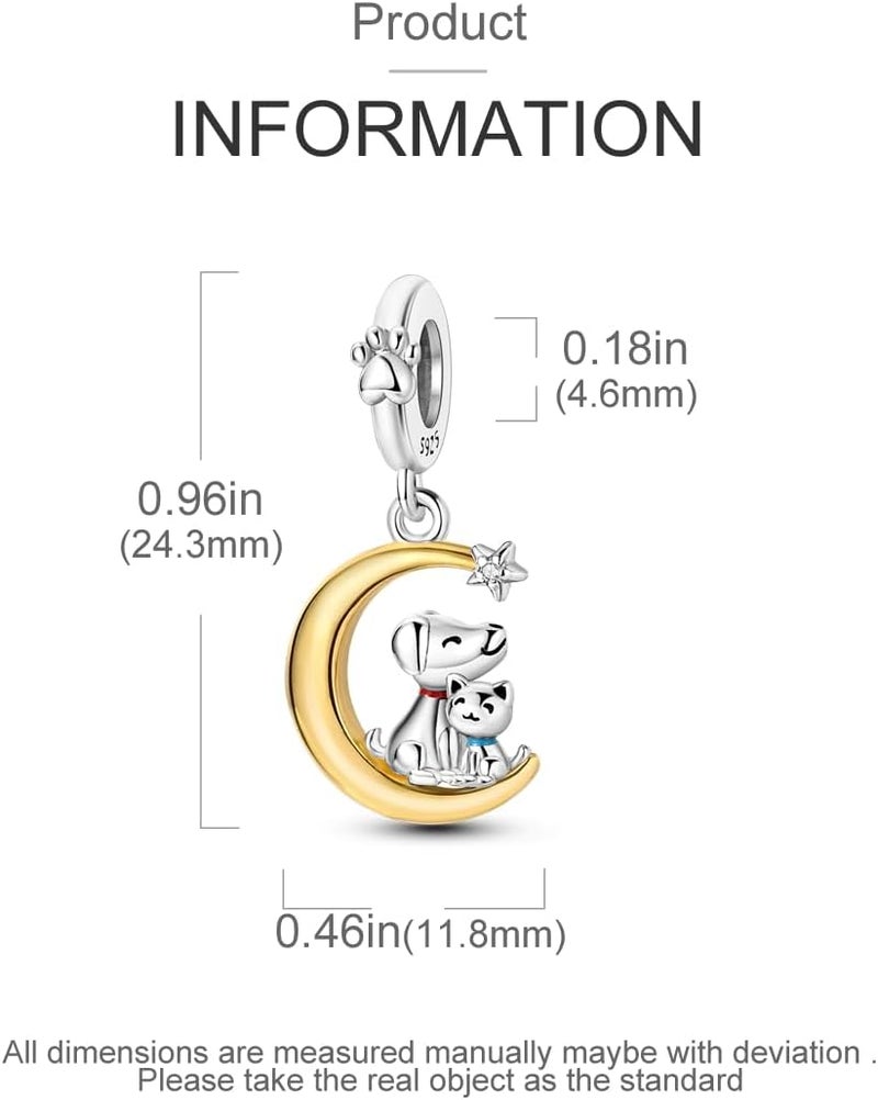 Hapour Store 925 Sterling Silver Charms for Bracelets Necklace European Jewelry Pendant Beads Charm for Women Mom - Image 3